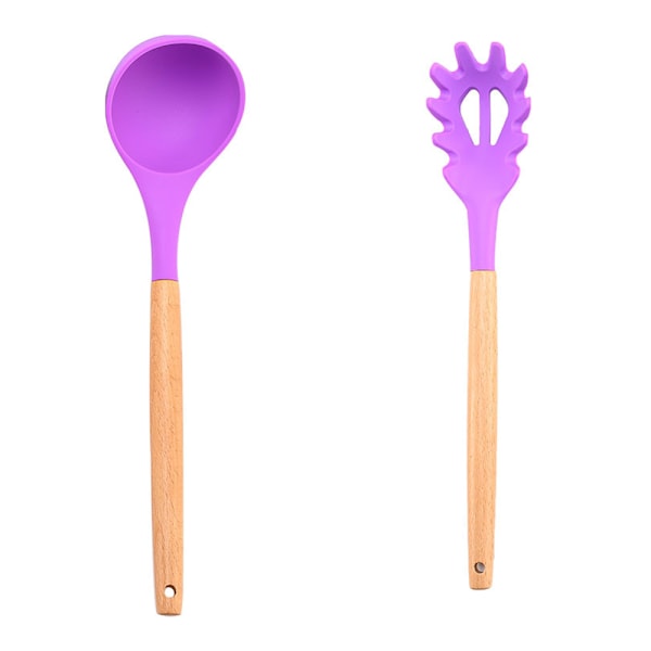 Køkkenredskaber i silikone - 2 stk. non-stick varme