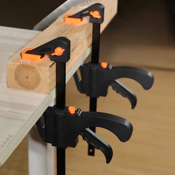 8-pack F-klämmor Clips Set, Enhandsgrepp Snabbspännare