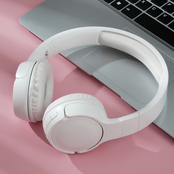 Bluetooth T510 (Over Ear - Mikrofon - Hvit)