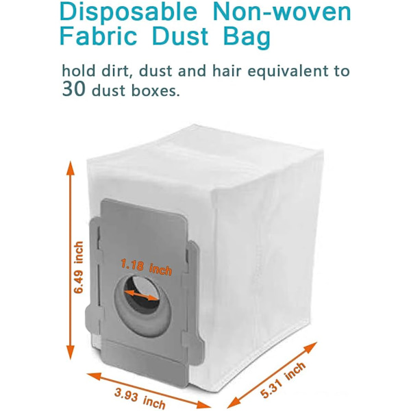 Sacs de retrait sous vide pour iRobot Roomba i7 i7 + / Plus