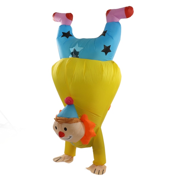 Rolig Uppblåsbar Clownkostym, Perfekt För Halloweenfest, Påsk och Julfirande