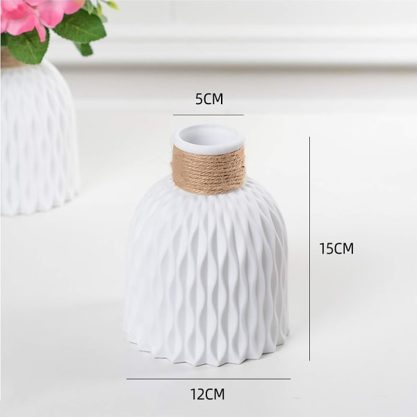 King Style Nordisk Vase, Kunstig Vase til Blomster, Moderne