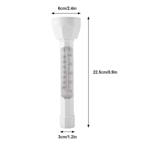 Simtermometer för simbassäng - Analog temperaturdisplay -