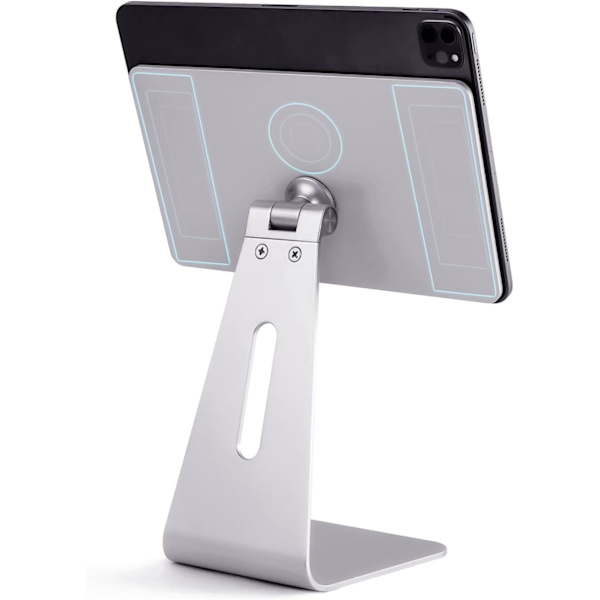 Magnetisk iPad-stativ, roterende iPad-stativholder i aluminiumlegering til iPad Pro 12,9 tommer Magnetisk bordstativ til iPad Pro 12,9'' 3./4./5. generation