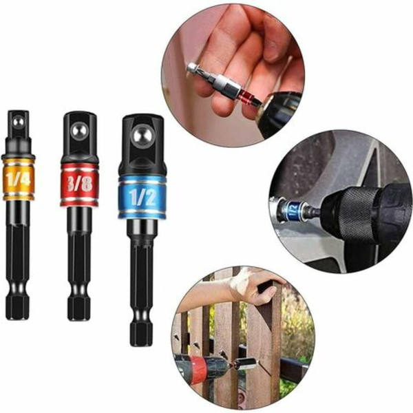 Drill Extension Kit 1Pcs Fleksibel Forlengelse - Skrutrekker og