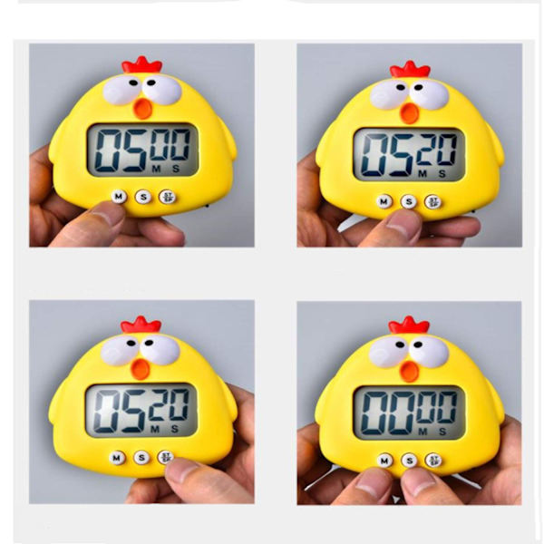 Køkken Timer, Sød Tegneserie Dyr Nedtællingstimer, Digital