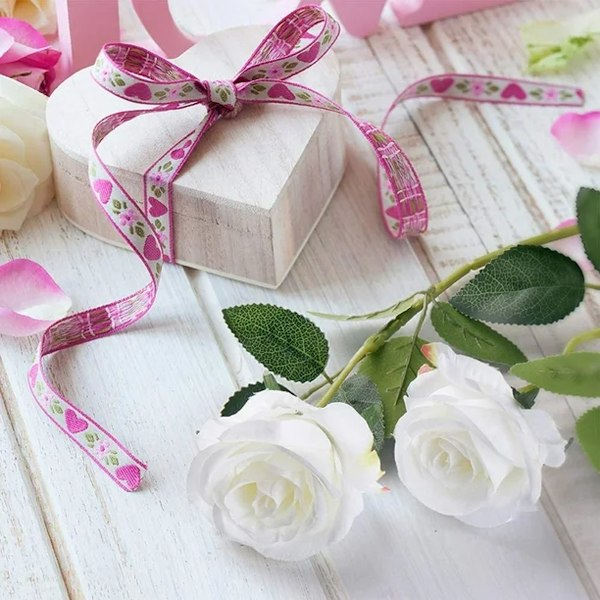 Röd Konstgjord Sidenrosbukett, Livslika Simulerade Blommor för Minnesvärda Bröllopsarrangemang och Evig Heminredning, 12 St Livfulla Sidenblommor