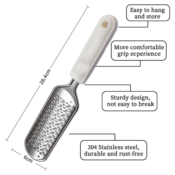 Pedikyrverktøysett (2 stk) - Fotfil, kan brukes på begge tørre