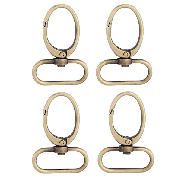 4 stk. DIY Håndveske Laging Hummer Spenner Sink Legering Klipp Haken Tilbehør (Bronse)