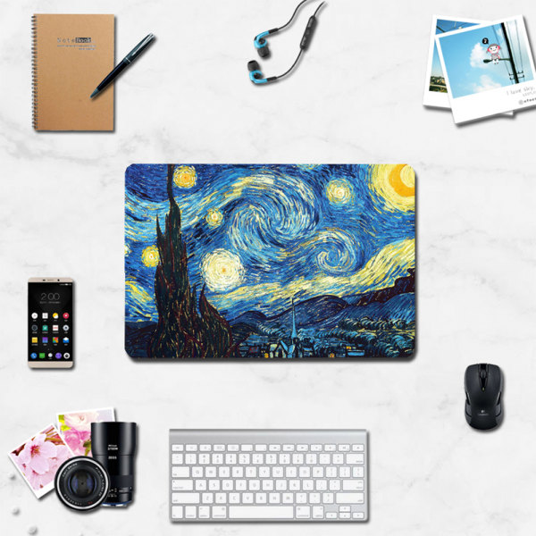 MacBook Air Pro15 Retina-mönster i hårt fodral och klistermärken för tangentbord