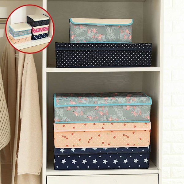 Underwear Organizer 17 Cell Foldable Sock and Underwear Drawer