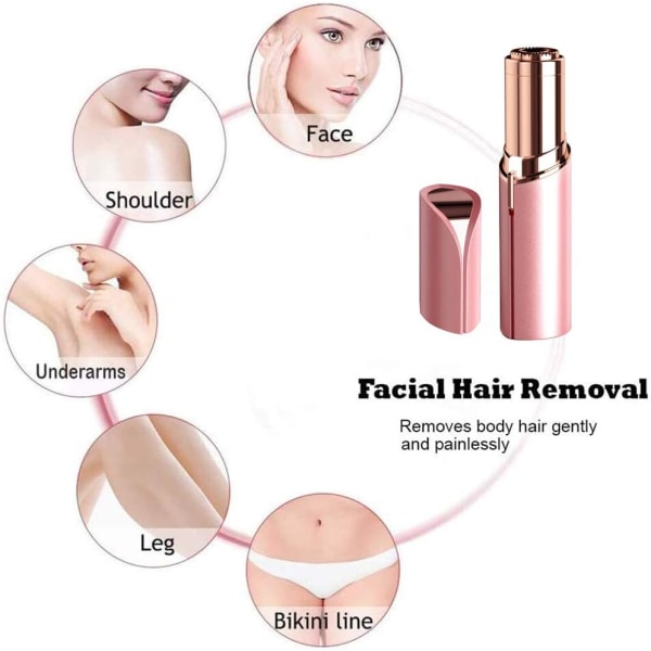 Ansiktshårborttagning för kvinnor - Smärtfri hårborttagningsmedel,