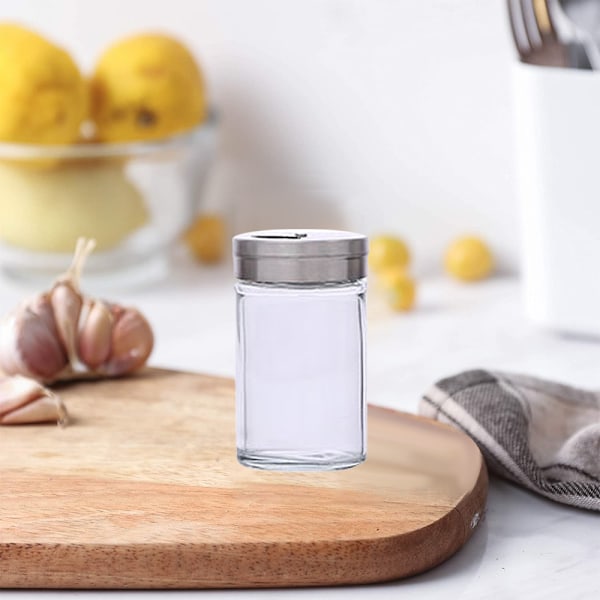 Glass Salt og Peber Shakere | 6-Styks Pakke | Bedst til Hjemmet