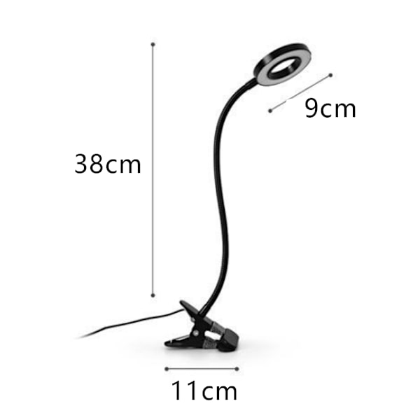 led inlärningsklämma, ögonskyddsläsarbete