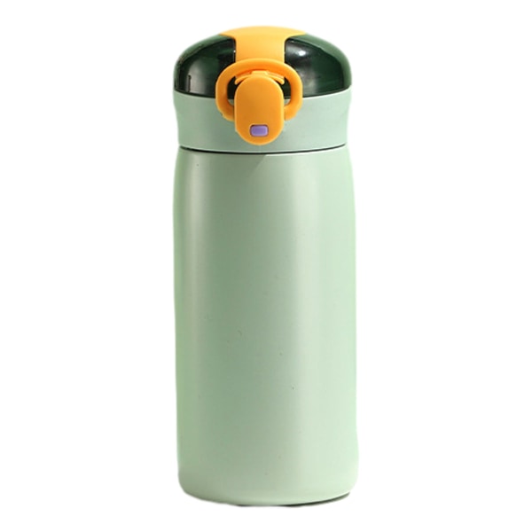 1pcs360ml stainless steel insulated water cup small fresh simple wind pop-up lid straw cup portable insulation cup