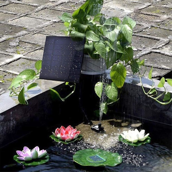 Solar Pond Pump Fountain Pumppu Aurinkopumppu Puutarha Fountain Water
