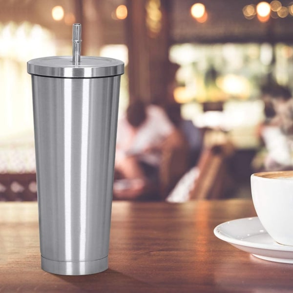 Aiboria 750ml / 25oz ruostumattomasta teräksestä valmistettu matkamuki oljella ja