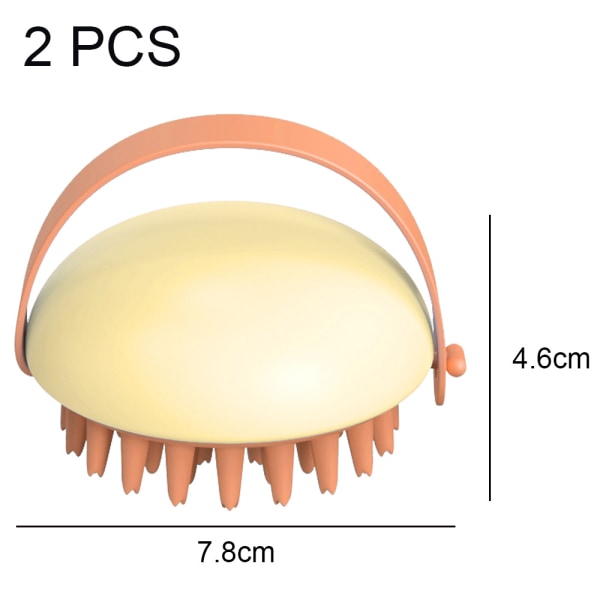 2 st massageborste med mjuka hårstrån för bad