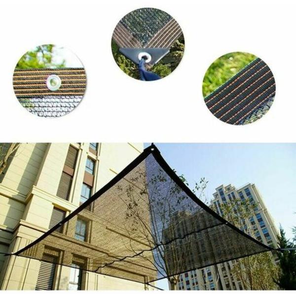 Åndbar skyggeklud 50-60% UV-beskyttelse til havepavillon