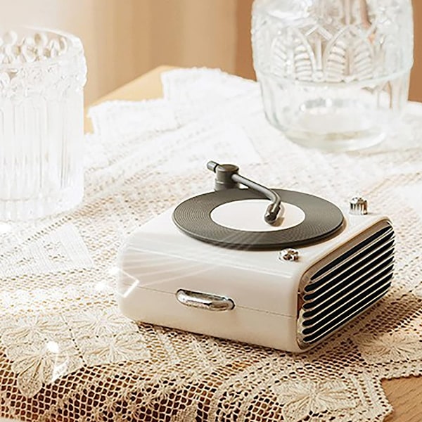 Bärbar Bluetooth-högtalare Radio, Mini Trådlös Bluetooth-högtalare Multifunktionell Surround Sound Bluetooth-kompatibel 5.0 Vinyl Record Player Högtalare