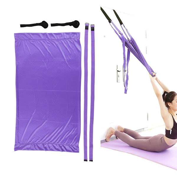 Yoga Hammock Handstand Split Leg Stretchable Training Portable Elastic Aerial Hammock for HomePurple