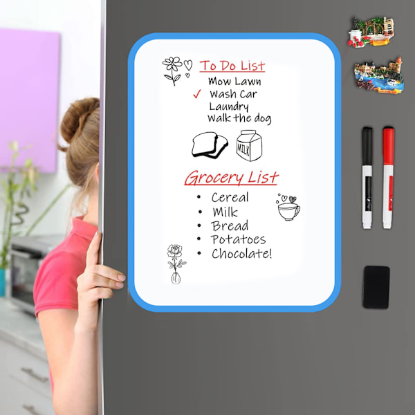 Magnetisk whiteboard - nem at skrive på og rengøre, fleksibel