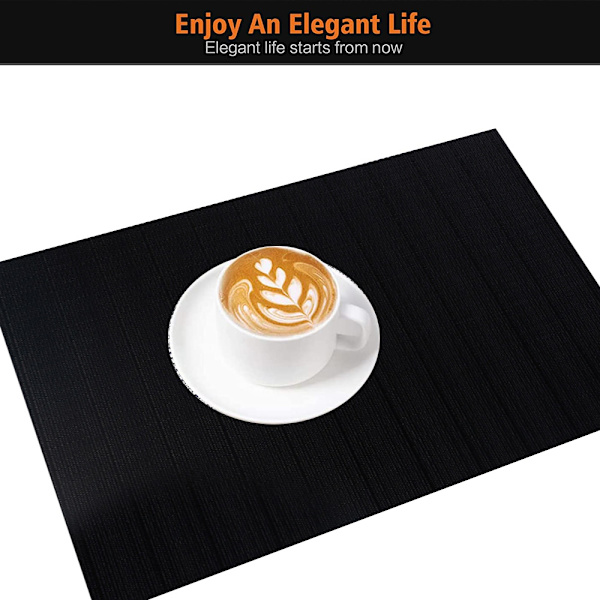 Placemat,  värmebeständiga placemats, lätta att rengöra, för