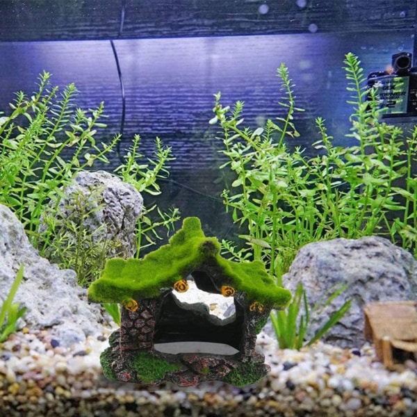 Akvarie Dekoration Hus Resin Hul Hulested Hus, Betta Fisk