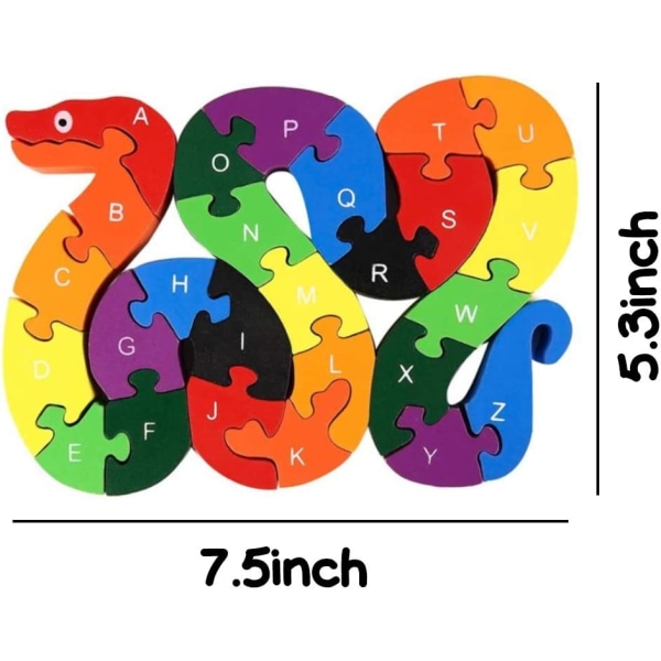 Alphabet Jigsaw Puzzle Rakennuspalikat Animal Puzzle