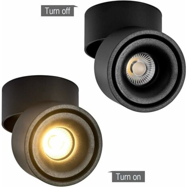 10W LED-takspotlight, justerbar lampkroppsvinkel, lampfläckar, takspotlight, taklampa, justerbara takspotlight, LED-tak