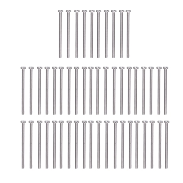 50 stk. Cheese Head Slot Skrue A2‑70 Rustfrit Stål til Præcisions Maskiner Husholdning M3M3x45