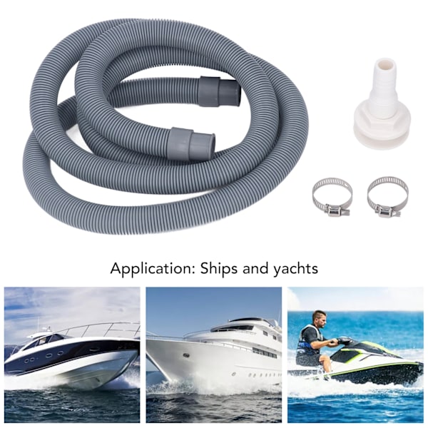 3/4 tommer Bilgepumpe Monteringskit med 6 fod PVC Slange Rustfri Kinkfri Konstruktion til Marine Båd Yachter