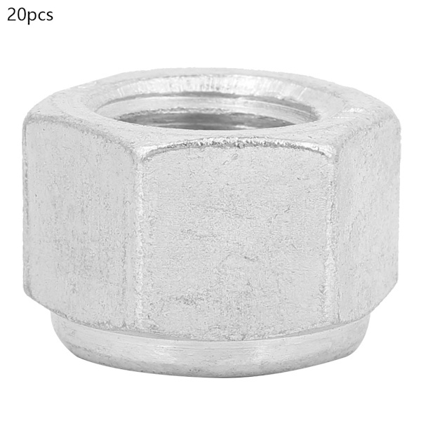 20 stk Metall Fine Thread Locknut Lock Nuts Assortert Kjøretøy Møbler Festesett (M24)