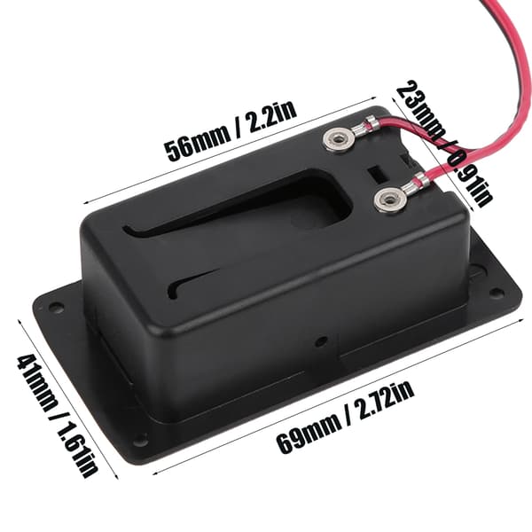 Gitarrbatterifodral, Lock, Pickuphållare för Aktiv Gitarr Bas Instrument Ersättning