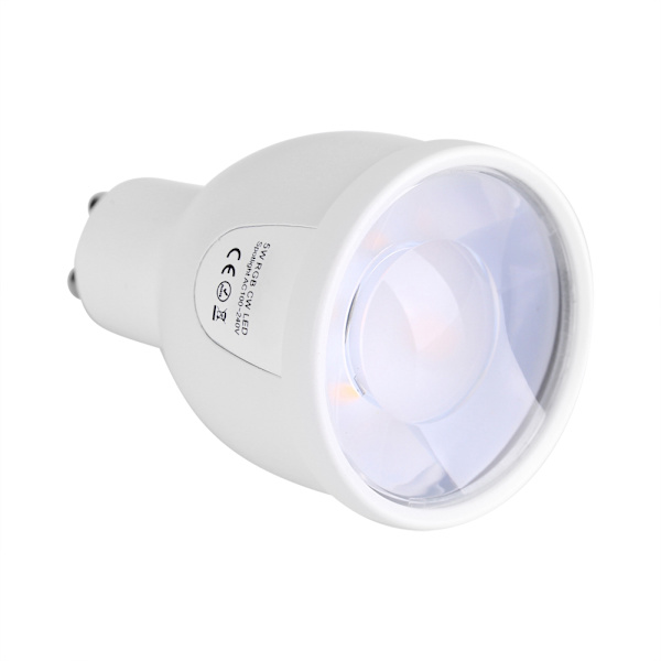 Milight GU10 5W RGB WW LED-spotlight Wifi Smartphone APP-kontroll Lyspære RGB+Kald Hvit