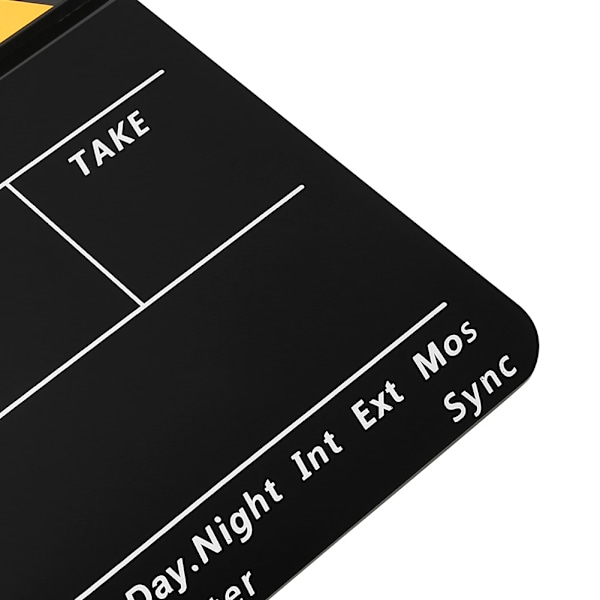Akryyli 30x25cm Clapperboard Ohjaaja Elokuva Clapperit Elokuva- ja Televisiokuvaus RekvisiittaKeltainen raidallinen taulu(PAV1YBE)
