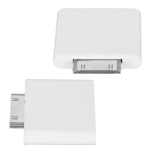 30-pin Bluetooth-adapter, plug and play, trådløs Bluetooth-lydadapter, sender, hvit
