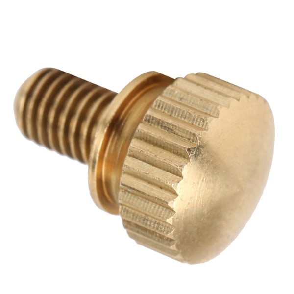 50Pcs Flat Knurled Thumb Screw Wring Round Head Pure Copper Non Slip Industrial Supplies(M5 x 8mm )