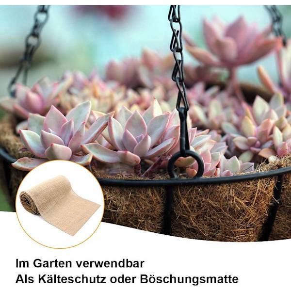 Donken Jute Bordløber Jutebånd 30cm bredt Bordbånd Natur