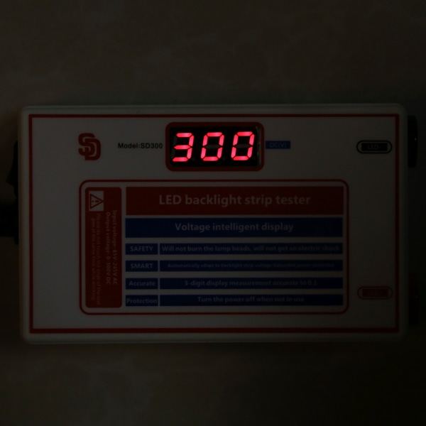 SD300 LED-ljusrampstestare med hög ljusstyrka, fri delad skärm LCD TV-bakgrundsbelysningstest 85‑245VUS