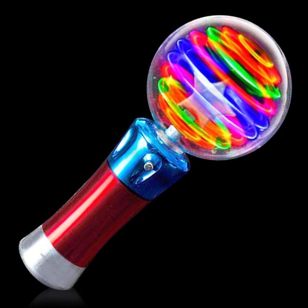 Lekestav med lysende magisk ball for barn LED-blinkende staver