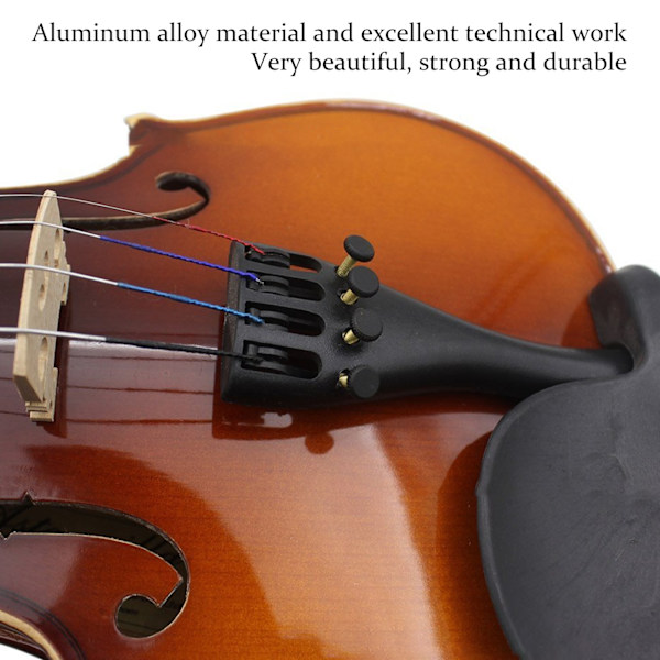 Violin Stjärtstycke 4 Finjusterare Aluminiumlegering Fiol Stjärtsträng 1/8 3/4 4/4 Delar Tillbehör