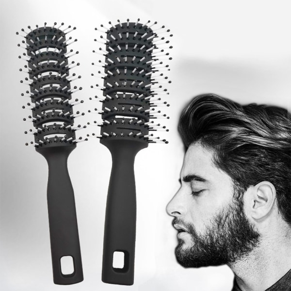 Vent hårbørste, radventilert hårbørste for menn og kvinner, Vent