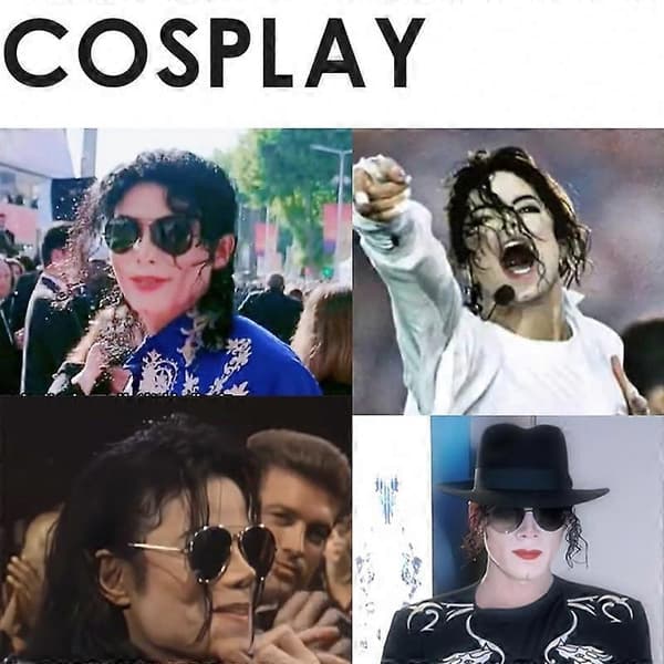 Lang sort paryk Jack Edition til cosplay og sceneoptræden Jackson Lång Peruk