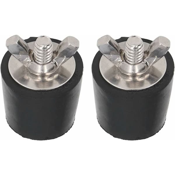 Gummipropper til pool, 2 stk. Gummipropper til vinteropbevaring af pools. Konisk prop. Pooltilbehør. 25 mm