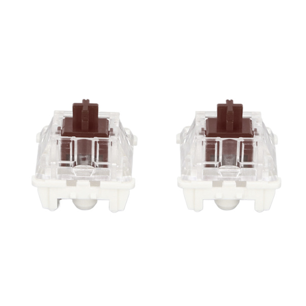 10 stk. Mekanisk tastaturbryter Brun bryter Premium ABS Delikat struktur Lang levetid Mekaniske brytere
