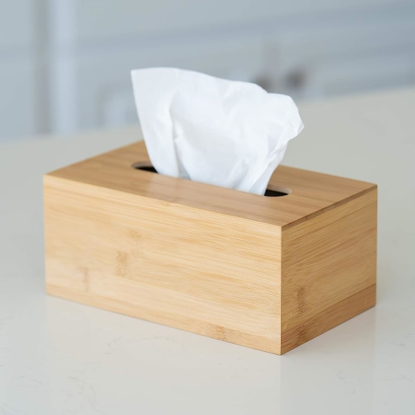 JUSK Design Bambus Tissue Box Cover/Holder - Muti-Størrelse