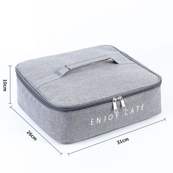 Sack Food Handbags Case Hög Kapacitet för Resor Arbete Skola