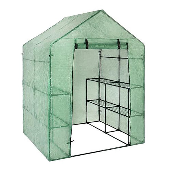 Bärbar PVC-växthusöverdrag Utomhus Mini Walk In Greenhouse