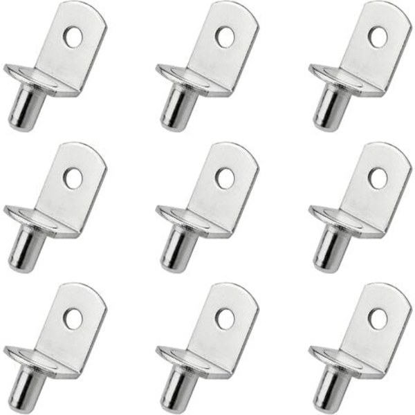 25 st hyllstödsstift i metall, hyllstödsstift, hyllstöd, L-formade stöd